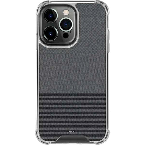 Black and Grey Stripes iPhone 16 Pro Clear Case